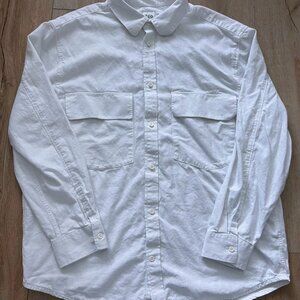 ZARA OVERSIZED L/S WHITE SHIRT